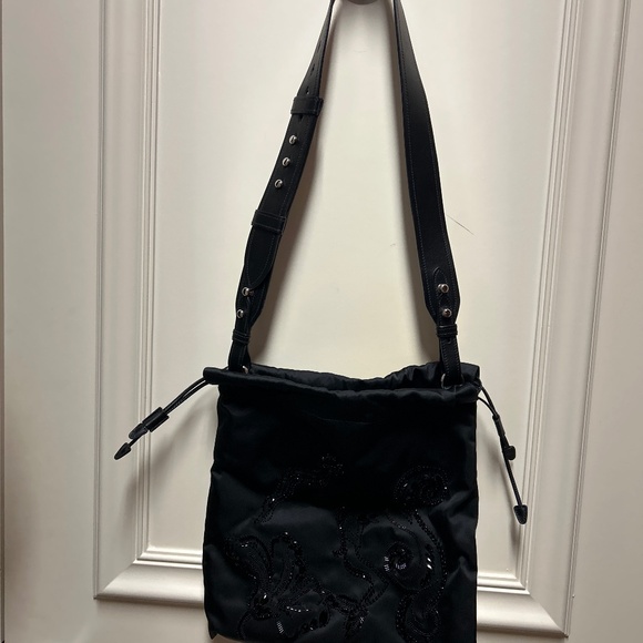 Prada Black nylon sequence bag with drawstrings - Picture 1 of 7